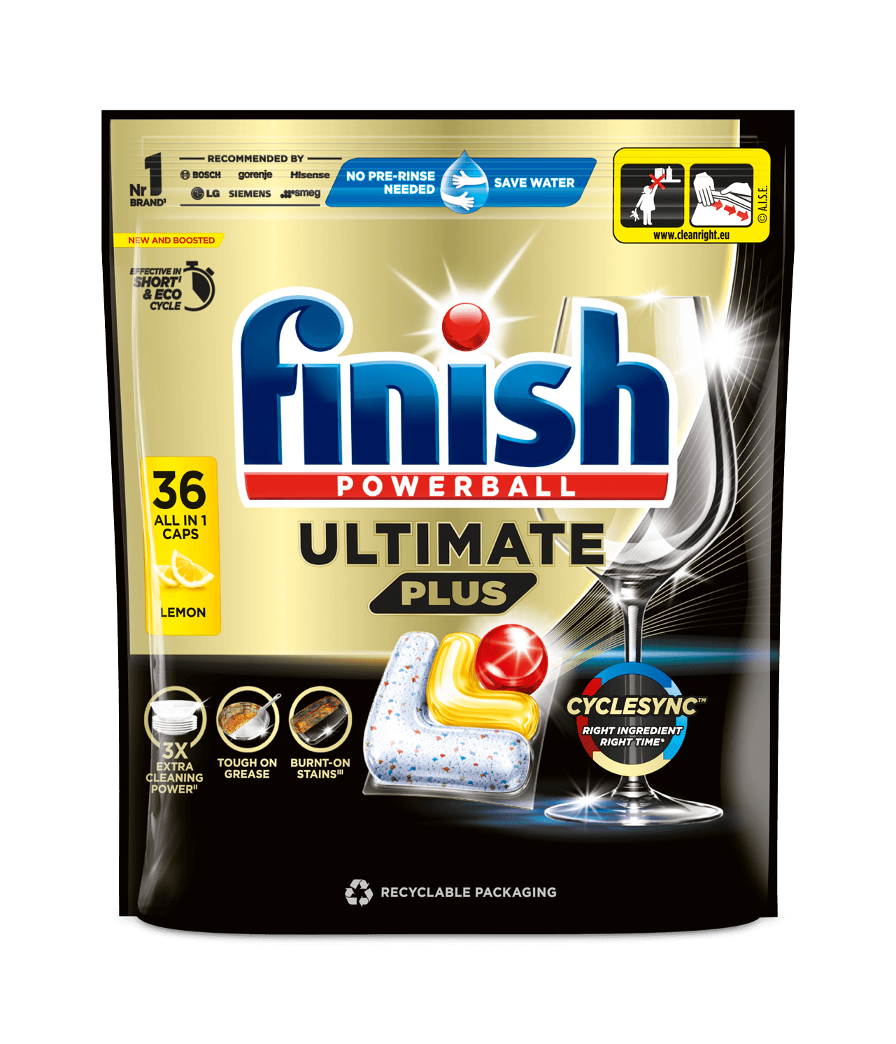 Finish Ultimate Plus all in 1 Lemon od 36 kapsula